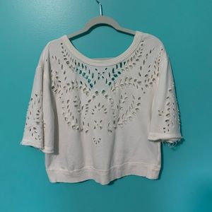 Free People Cutout Sweatshirt